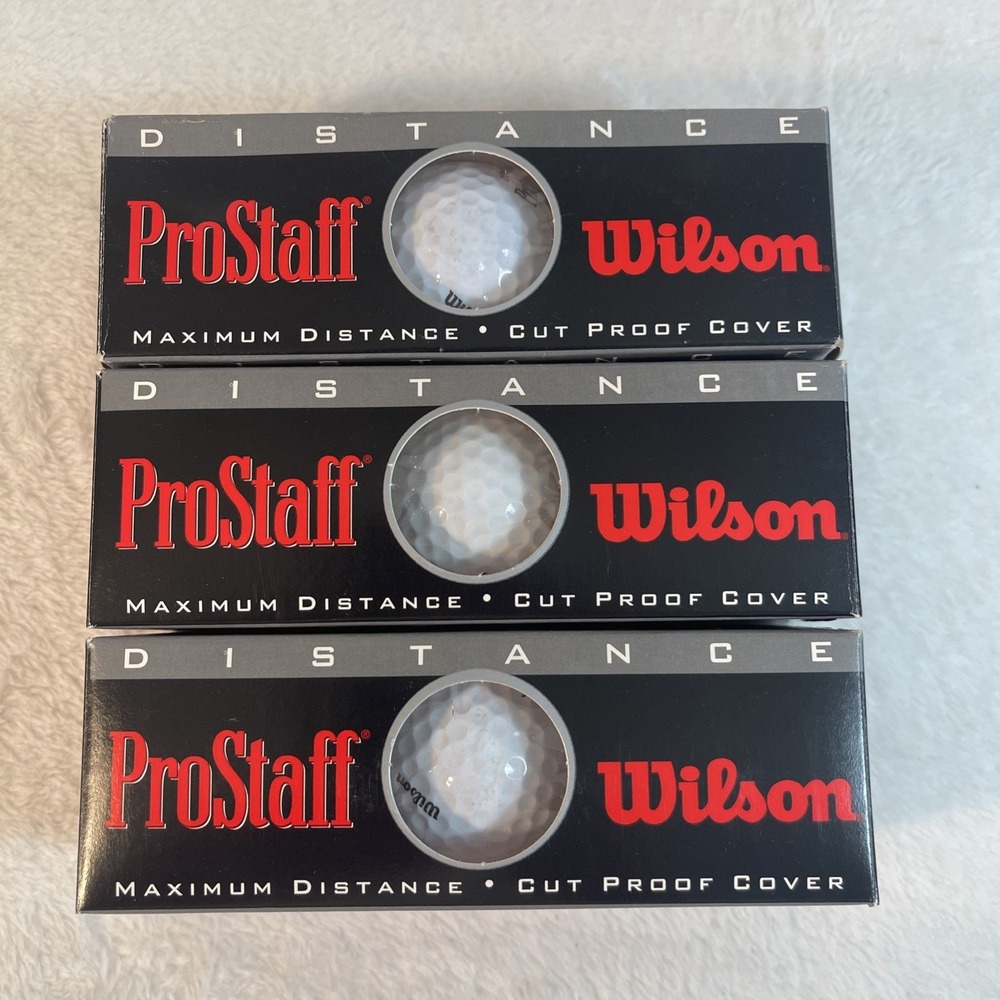 ProStaff Distance Golf Balls #1, #2, #4 – New Open Box – 9 Balls (3 Sleeves)